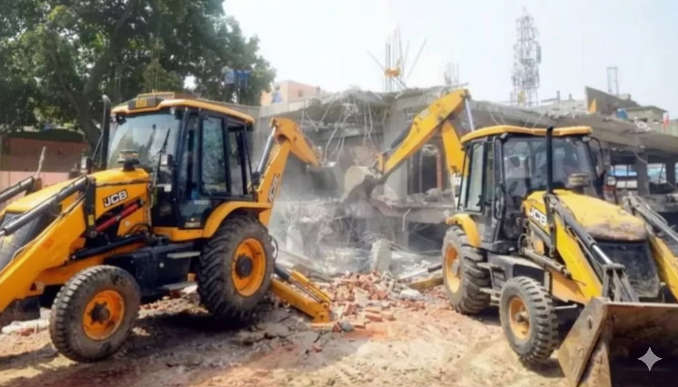 उज्जैन में बुलडोज़र कार्रवाई: