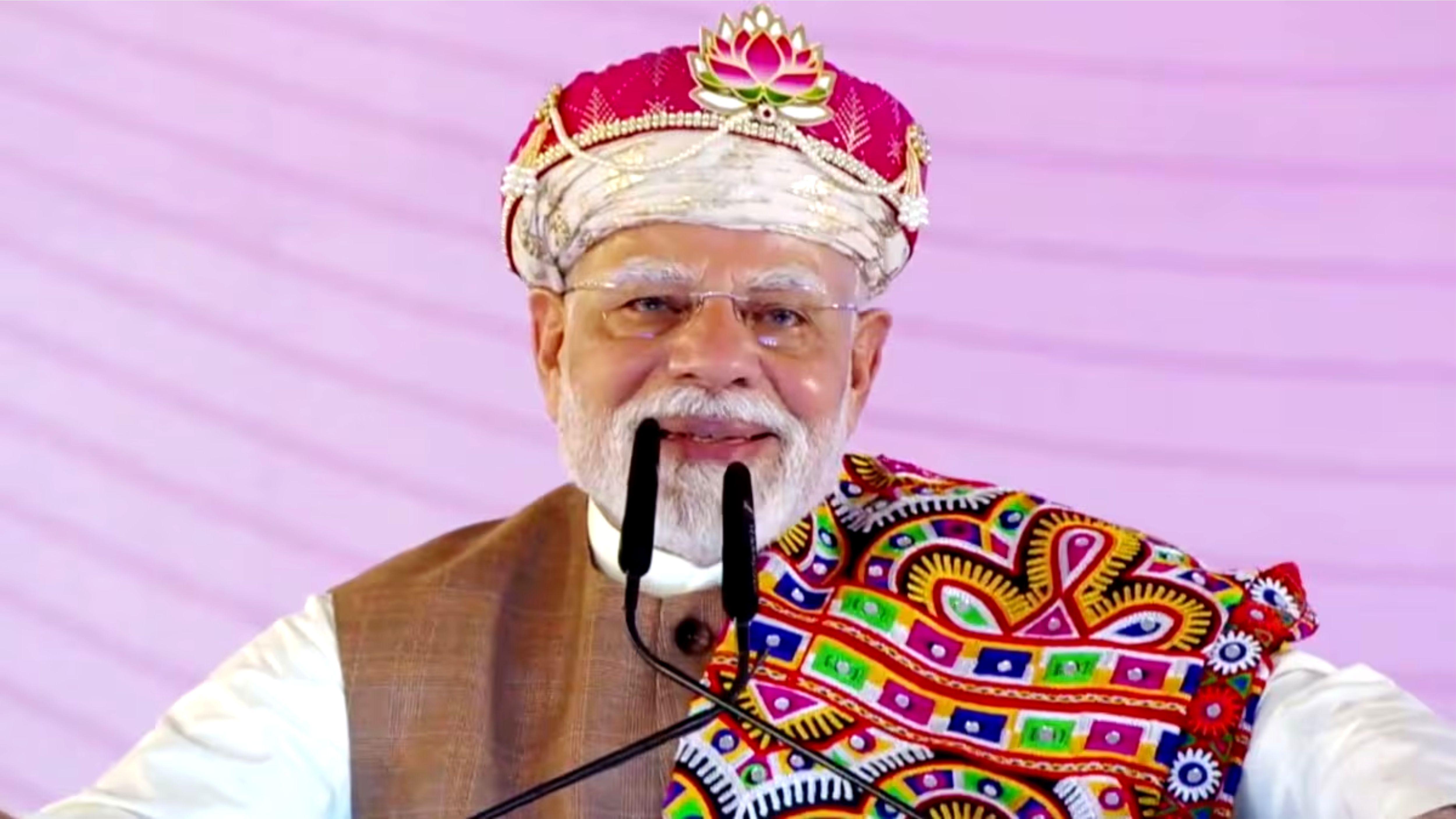 प्रधानमंत्री नरेंद्रमोदी बोले नया भारत परमाणु धमकी से नहीं डरता घर में घुसकर मारते हैं